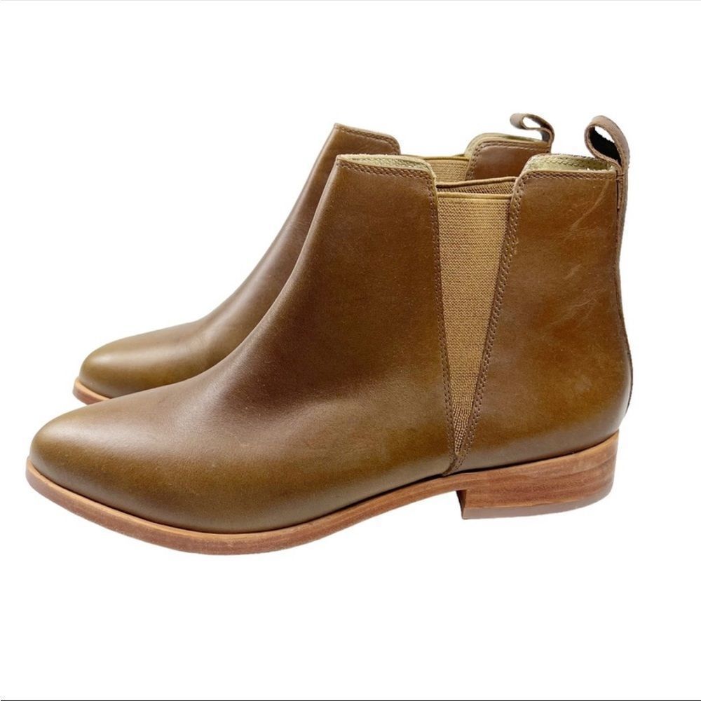 Nisolo Classic Chelsea Everyday Boot Brown Leather Booties Womens Size 7.5